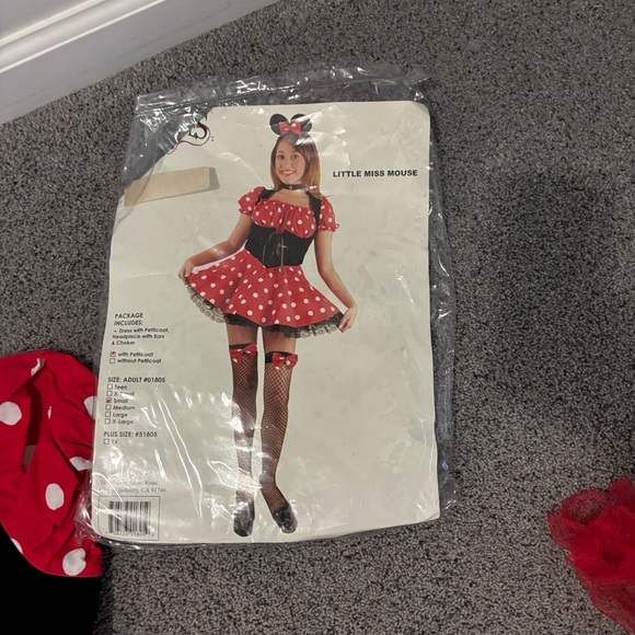 Charades Little Miss Mouse costume- adult small - Picture 3 of 4
